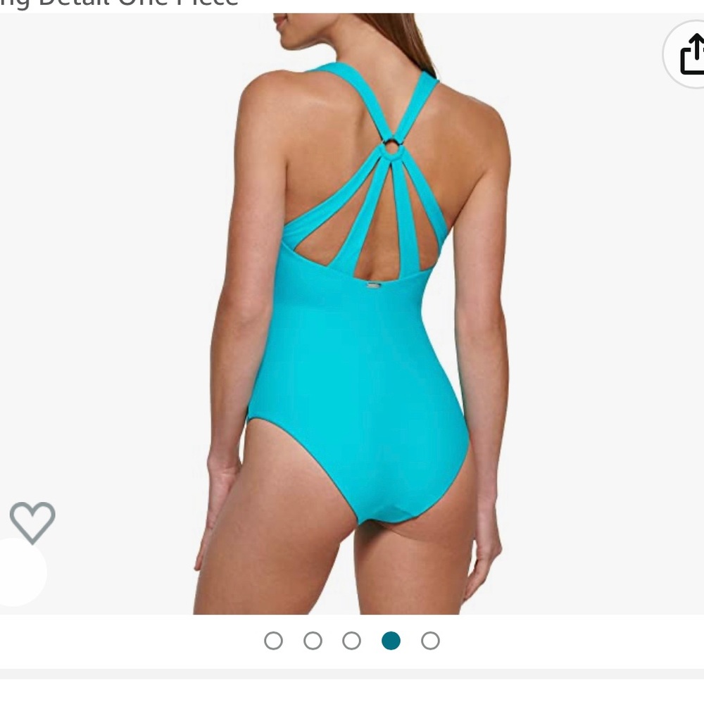 Calvin Klein Twist-Front Strappy One-Piece Swimsuit